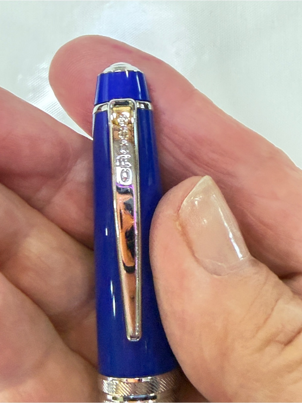 Cross Bailey Light Fountain pen in Blue with silver accents